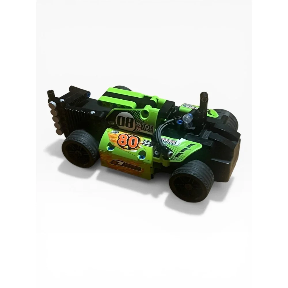 Gamzoo Mechanical Master Racing Car Green Black Building Blocks Toy‎ 80 Decal